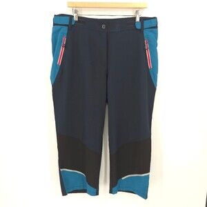 Ulla Popken Crop Nylon Pants Water-Repellent Reflective Adjustable Pool Beach